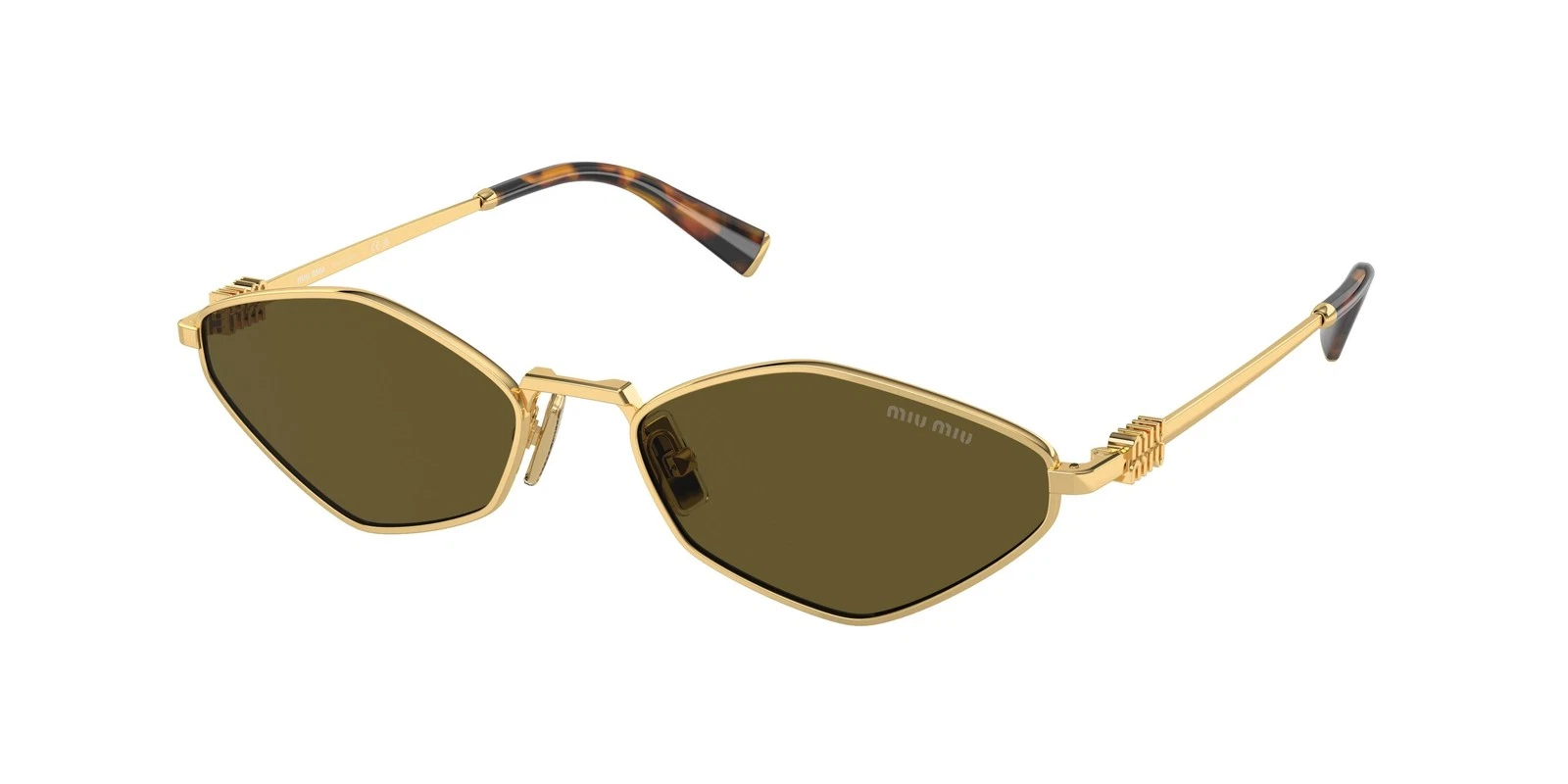 Miu Miu — NEW Miu Miu 56ZS Sunglasses 5AK09Z Gold 100% AUTHENTIC