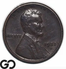 1923-S Lincoln Cent Wheat Penny, Choice AU++ Better Date San Francisco Issue