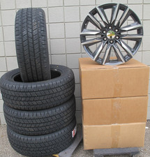 20 New Chevrolet Suburban Style Polished Gunmetal 4 Wheels Ca91 Tires 2755520