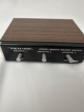 Realistic 40-125A Vintage Stereo Remote Speaker Switch Walnut Excellent Cond
