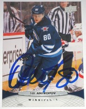 NIK ANTROPOV SIGNED 11-12 UPPER DECK WINNIPEG JETS CARD AUTOGRAPH AUTO!!!