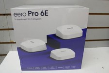 Eero Pro 6E Tri-Band AXE5400 Wi-Fi Mesh Router System, White, 3-Pack FREE SHIPP