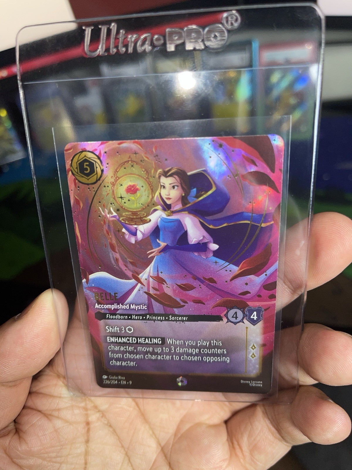 Disney Lorcana Belle Accomplished Mystic 226/204 | ENCHANTED | Fabled