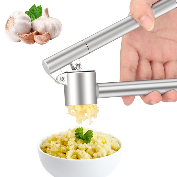 Knoblauchpresse Edelstahl SpüLmaschinenfest Ergonomisch Robust KüChenhelfer 304-image