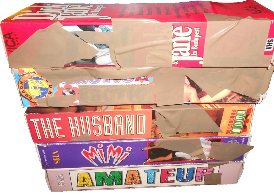 Lot Of 5 FILTHY  Movies Video VHS Tapes. - Image 2 of 2