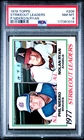 1978 Topps #206 Nolan Ryan / Phil Niekro League Leaders HOF PSA 8 *1014 (A)