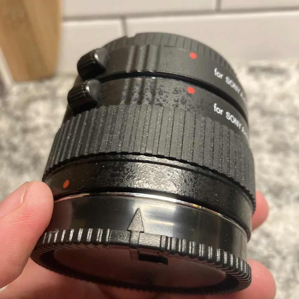 Movo Auto Focus Macro AF Lens Extension Tube Set for Sony Alpha DSLR Camera - Image 4 of 4