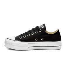 Converse Women's Chuck Taylor All Star Lift Sneaker, Black/White/White, 5 M US