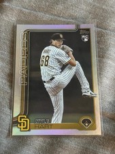 112528 2025 Topps Update RC Rainbow Foil Kyle Hart San Diego Padres