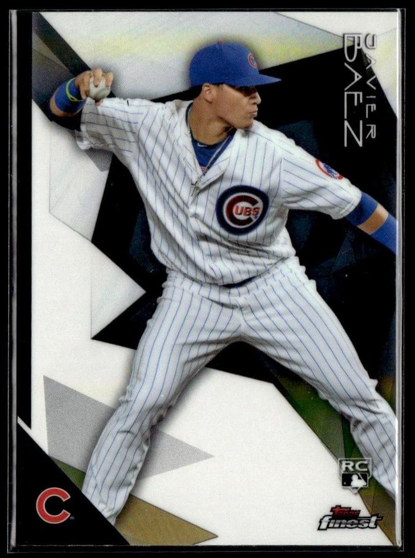 2015 Topps Finest #44 Javier Baez Silver Refractor SP RC