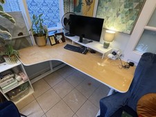 IKEA Adjustable Height L-Shaped Desk for Home or Office