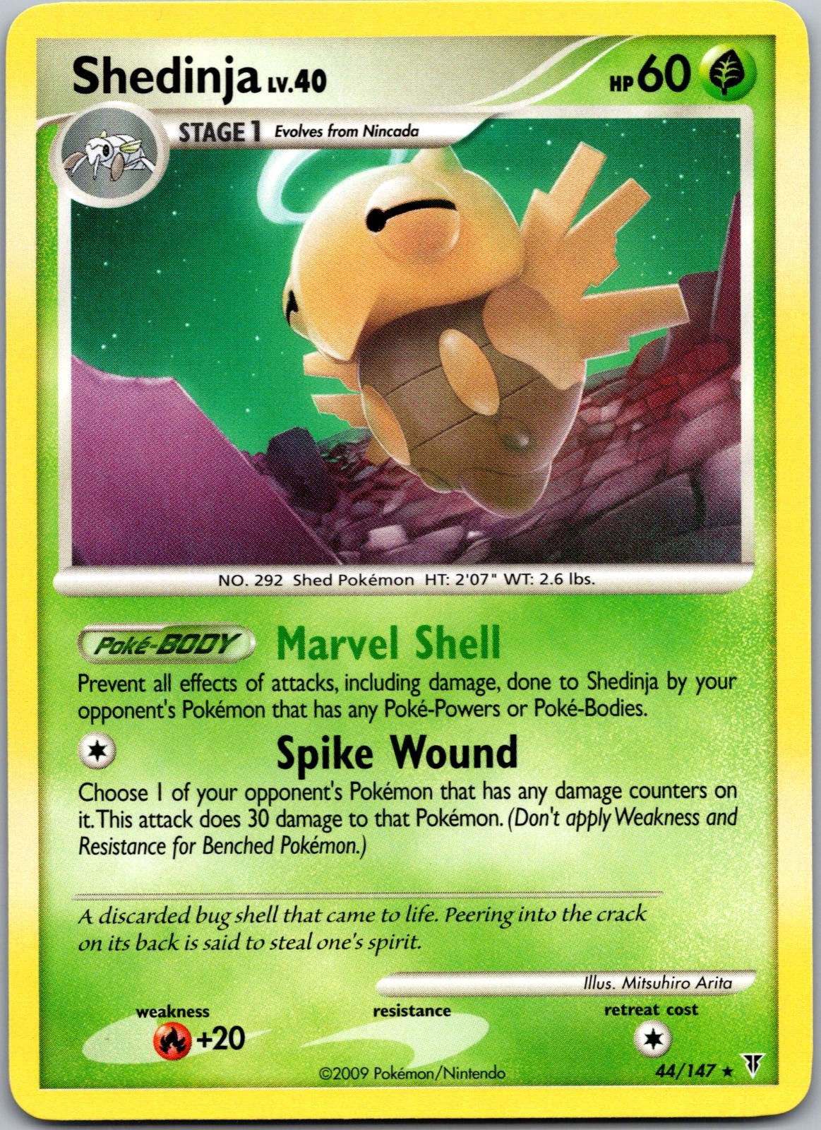 POKEMON SHEDINJA 44/147 RARE SUPREME VICTORS NM/M