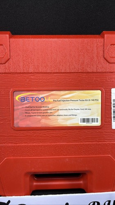#ad BETOOLL Pro Fuel Injection Pressure Tester Kit 0 140 PSI Case $40.00