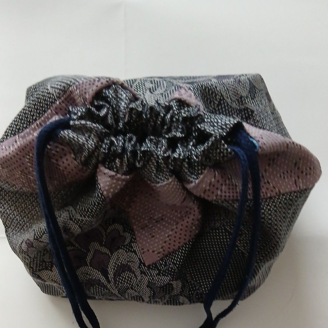 Kimono remake Japanese pattern drawstring bag acc… - image 4
