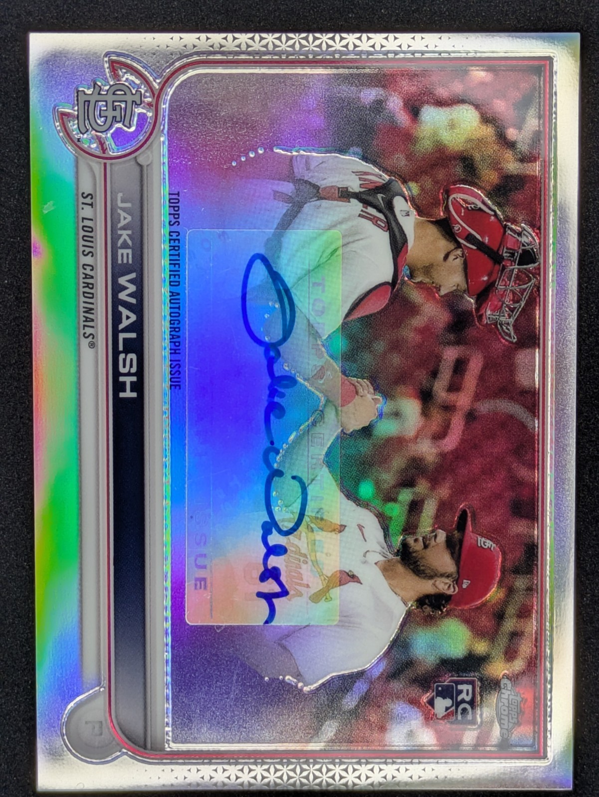 2022 Topps Chrome Jake Walsh Auto Autograph RC Rookie. Cardinals