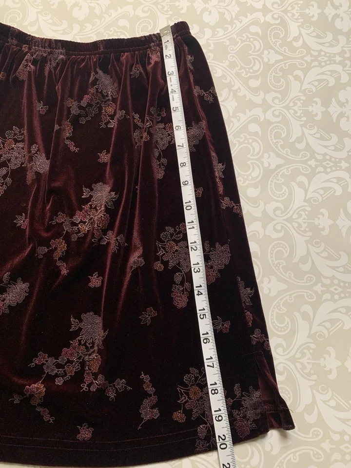 Maxi Falda De Terciopelo De Colección Caprichosa Hada Grunge Boho Talla M Caprichosa Y2K CLIO Foto 4 de 4