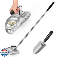 Yaheeda Long Handle Sand Scoop with Shovel for Metal Detecting, M