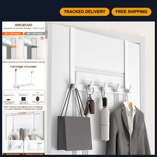 Over The Door Hooks Hanger - 15.75" Extended Arms, Heavy Duty Towel Rack, Bathro