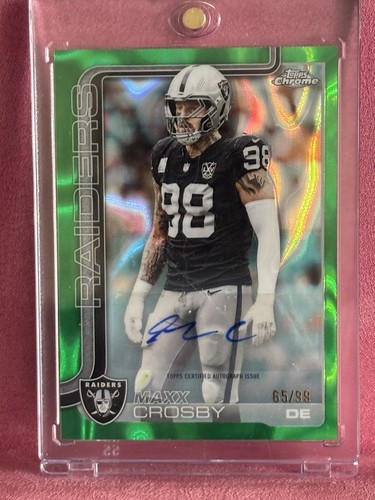 2025 Topps Chrome Maxx Crosby Chrome Autographs (RAW)
