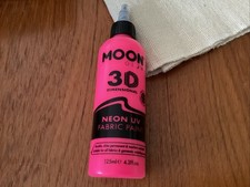 Moon Glow - Neon UV 3D Fabric Paint - 125ml - Pink - Textile paint New