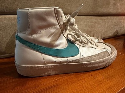 Nike Blazer Mid '77 Vintage White/Teal High-Top Sneakers