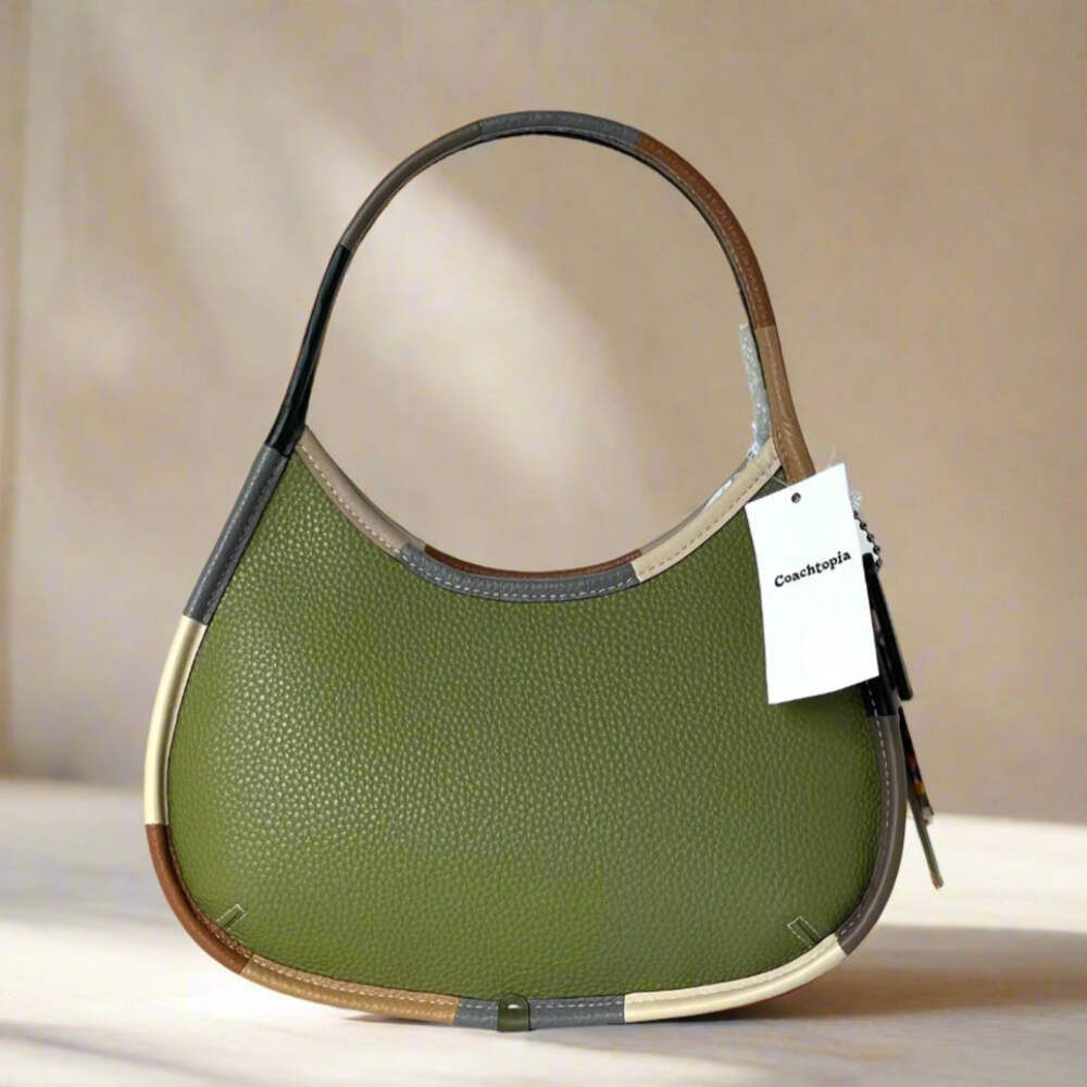 Coach Ergo Shoulder Bag Coachtopia Olive Leather 90s Style