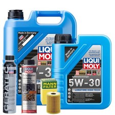Motoröl 5W30 LIQUI MOLY Longtime High Tech 6L +MANN Ölfilter +Spülung +Cera Tec Motoröl 5W30 LIQUI MOLY Longtime High Tech 6L +MANN Ölfilter +Spülung +Cera Tec