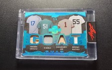 Leaf 2025 Spectacular THE GOATS QUAD TG-7 Ohtani Ichiro Oh Matsui /4 Baseball
