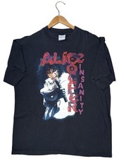 Vintage 1999 Alice Cooper Insanity Tour Black Rock Band Shirt Size XL All Sport