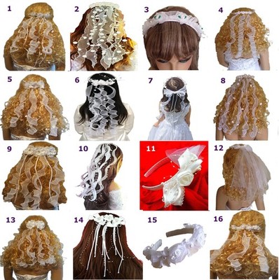 LadyMYP   romantischer Haarkranz/Haarschmuck/Kopfschmuck Hochzeit, Kommunion