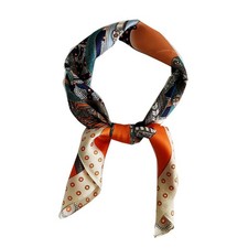 Silk Feeling Scarf Medium Square Satin Head Scarf Women Fashion 27.5 Inch