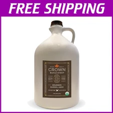 Delicious Bourbon Barrel Aged Maple Syrup, 128 Fl Oz - Artisan Quality, Non-GMO