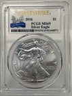 2016 AMERICAN SILVER EAGLE $1 FIRST STRIKE PCGS MS 69