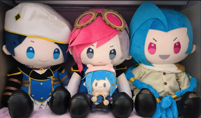 LOL League of Legends Official Arcane Vi Caitlyn 40cm Plush Doll in stock