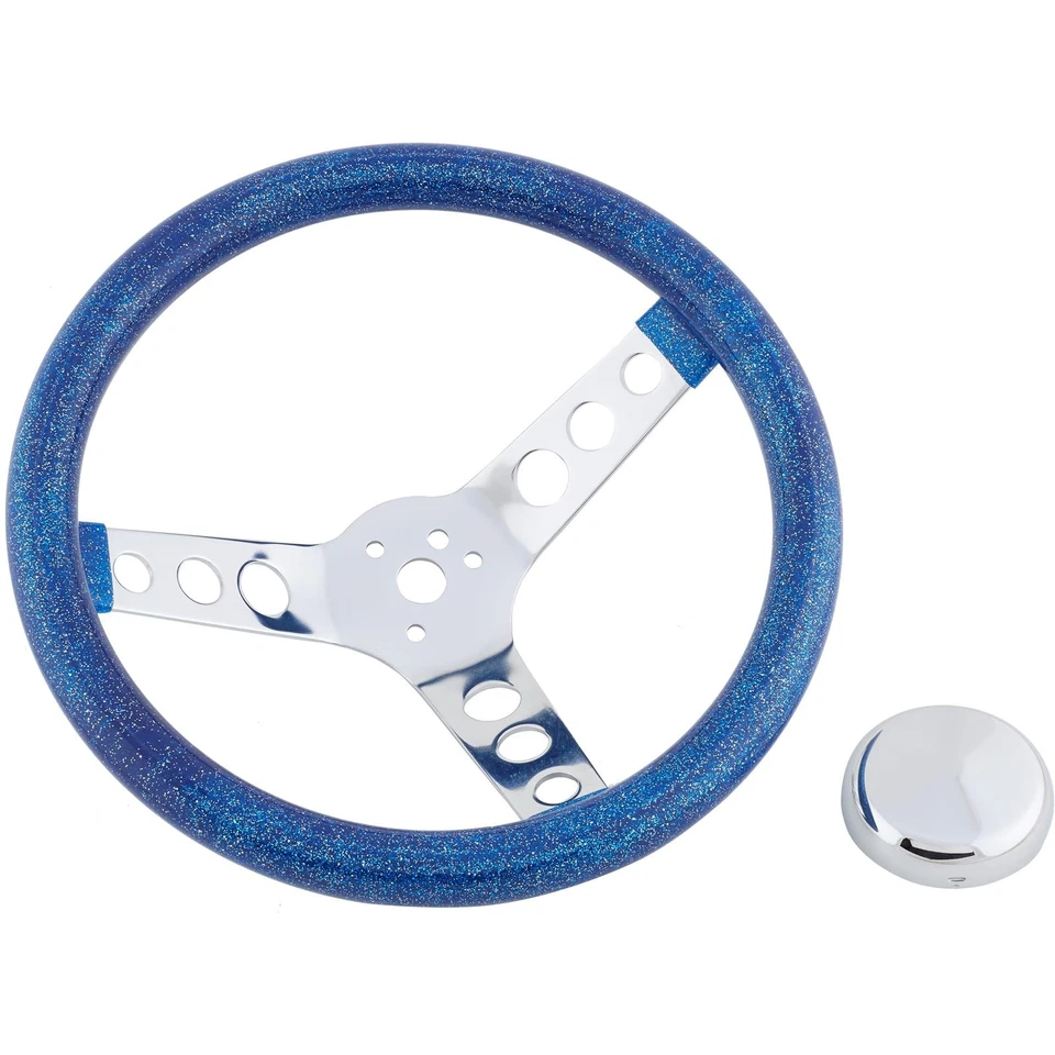 Volante Speedway 11-1/2 pulgadas rojo copo de metal 3,5 pulgadas Foto 4 de 4