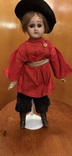Antique Bisque Doll 12 Inches Tall With Stand Appears