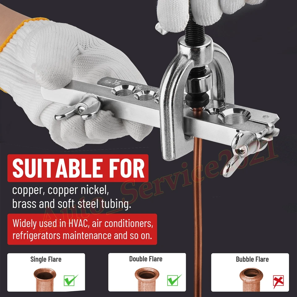 25 Ft 3/16 + 1/4 Copper Coated Brake Line Tubing Kit W/ 40 Fitting and 4 Unions - Image 2 of 4