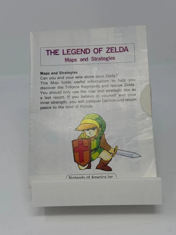 Legend of Zelda Map Maps and Strategies NEW SEALED *FIRST PRINT* Nintendo NES - Image 4 of 4