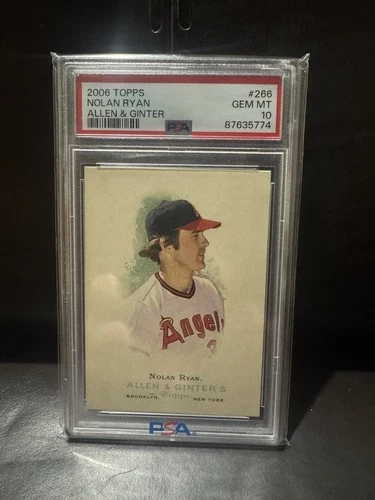 2006 Topps Allen & Ginter's Nolan Ryan #266 PSA 10 GEM MT
