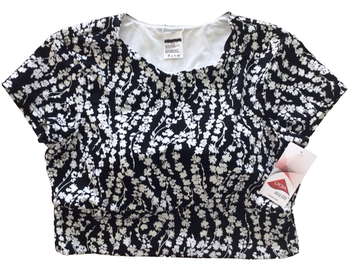Lands' End zerrloses Tankini-Top mit Flügelärmeln Größe 12 neu mit Etikett 64 $. - Bild 3 von 6