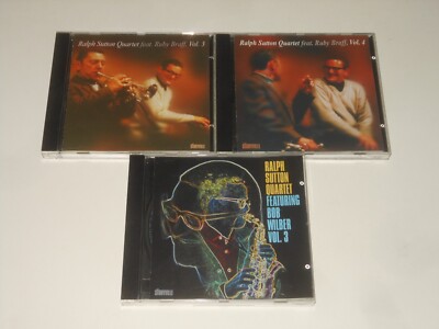 Ralph Sutton Quartet - 3 CDs - feat. Ruby Braff Vol. 3 & 4 - Bob Wilber Vol. 3