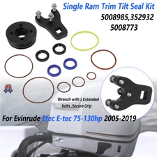 For Evinrude Etec E-tec Single Ram Trim Tilt Seal Kit 5008985 75-130hp 2005-2019