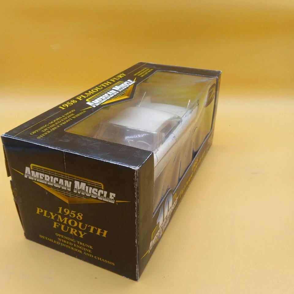 Ertl American Muscle 1958 Plymouth Fury 1:18 Scale Diecast Model Car 32612 - Image 3 of 4