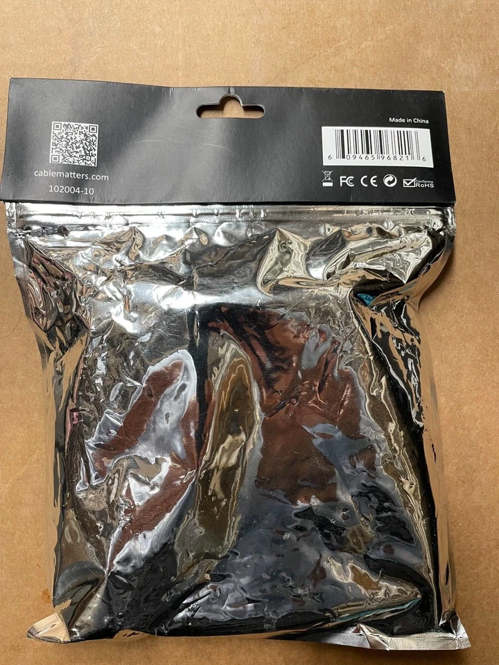 CABLE MATTERS 10ft DisplayPort 1.1 to DVI Digital Cable 28 AWG 1080P HD DP - Image 2 of 2