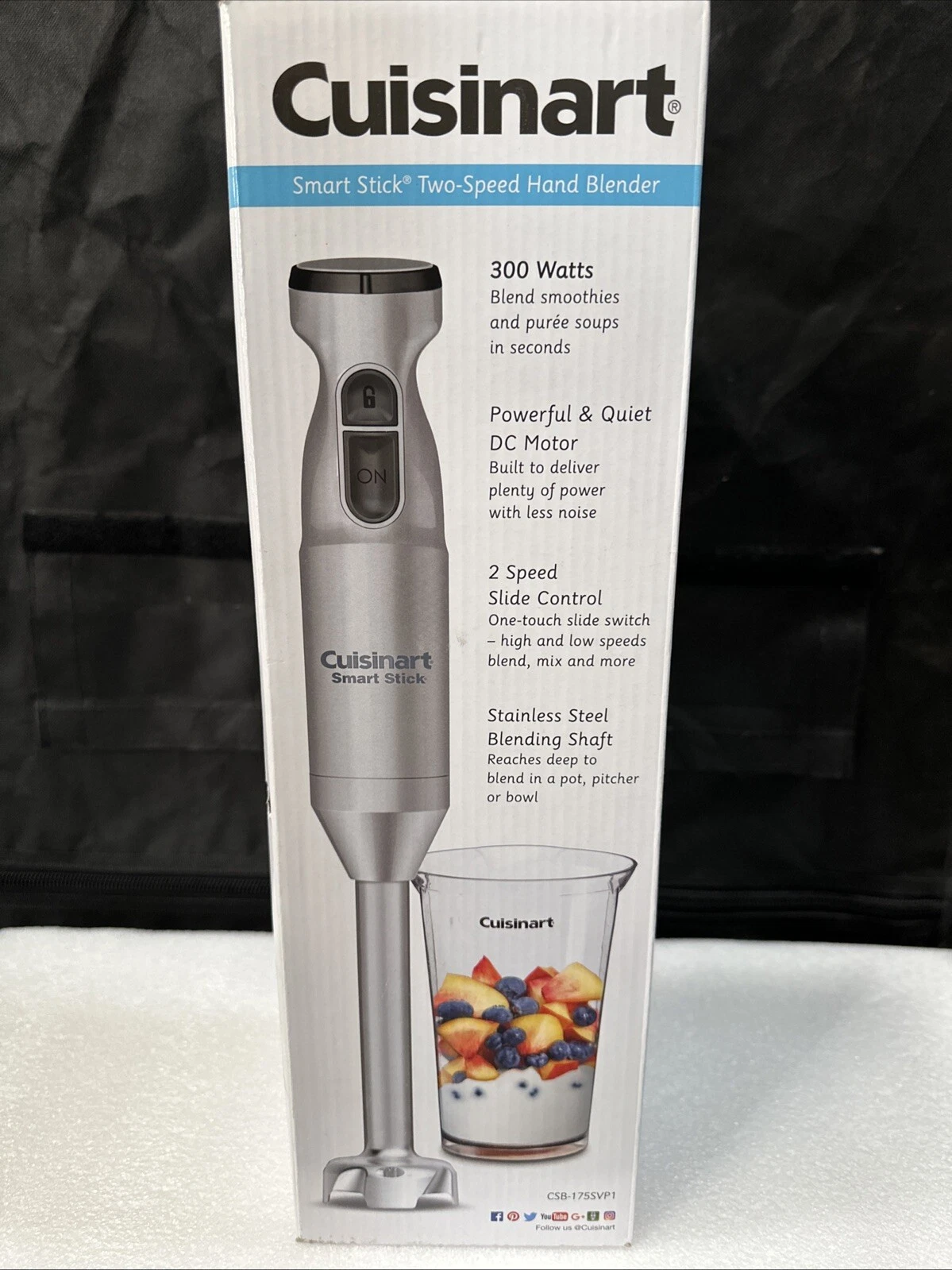 Cuisinart Smart Stick Two-speed Hand Blender
Opens in a new window or tab