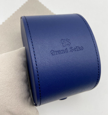 Grand Seiko Genuine Empty Box Watch Travel Pouch Blue Near Mint