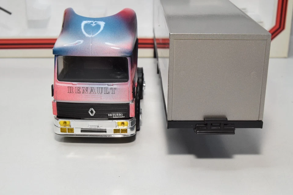 B71 1:43 ELIGOR LBS RENAULT V8 TURBO TRUCK TRAILER 24 ORE DI LE MANS 1989 VNMIB - Immagine 3 di 4