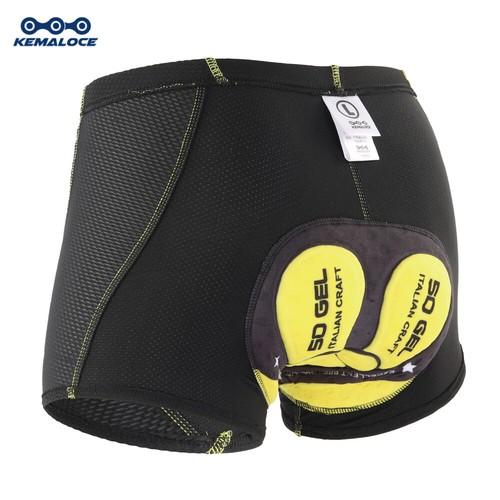 KEMALOCE Ciclismo Intimo Uomo 5D Gel Pad Antiurto S M L XL 2XL Pantaloncini Ciclismo - Foto 15 di 41
