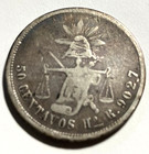 elf Mexico 50 Centavos 1875 HoR 5/4 overdate — photo 3