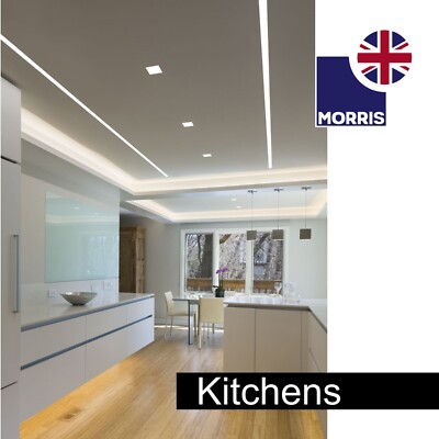 Pacco Da 2 Strisce LED Tubolari Morris Per Garage - Luce Bianca, 220V, IP20, Risparmio Energetico